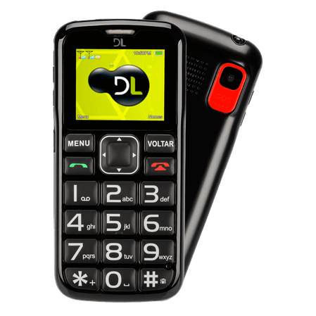 Celular Para Idosos DL Botão SOS Dual Chip Câmera VGA e Rádio FM YC-110 Preto Menor preço em Celular Para Idosos DL Botão SOS Dual Chip Câmera VGA e Rádio FM YC-110 Preto