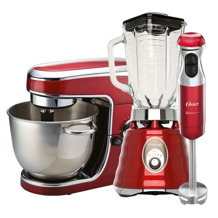 Kit Premium Batedeira - Liquidificador - Mixer Oster - 220V Menor preço em Kit Premium Batedeira - Liquidificador - Mixer Oster - 220V