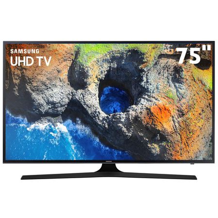Smart Tv Led 75 Polegadas UHD 4K Samsung 75Mu6100 3 Hdmi E 2 Usb Menor preço em Smart Tv Led 75 Polegadas UHD 4K Samsung 75Mu6100 3 Hdmi E 2 Usb