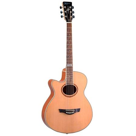 Violão Elétrico Canhoto Tagima Dallas Tuner Cutway Aço Natural Menor preço em Violão Elétrico Canhoto Tagima Dallas Tuner Cutway Aço Natural