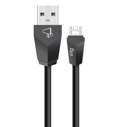 Cabo Micro USB M518 ELG Recarga Sincronizaçao 1,8m Preto Menor preço em Cabo Micro USB M518 ELG Recarga Sincronizaçao 1,8m Preto