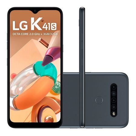 Smartphone LG K41s LM-K410BMW 32GB Android 9.0 Pie Titanium Menor preço em Smartphone LG K41s LM-K410BMW 32GB Android 9.0 Pie Titanium