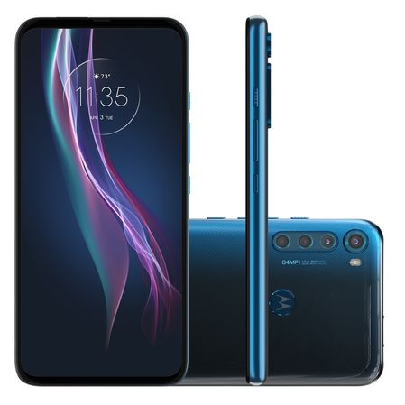 Smartphone Motorola One Fusion+ XT2067-2 128GB Azul Indigo Menor preço em Smartphone Motorola One Fusion+ XT2067-2 128GB Azul Indigo