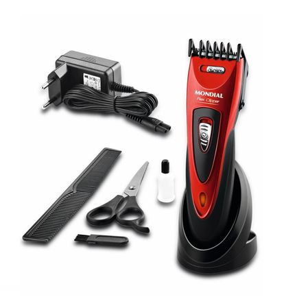 Cortador De Cabelos Mondial CR - 04 Vermelho e Preto Bivolt Menor preço em Cortador De Cabelos Mondial CR - 04 Vermelho e Preto Bivolt