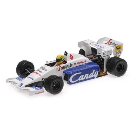 Miniatura - Carro - F1 Toleman Hart Tg184 - Ayrton Senna - Monaco Gp 1984 - 1:18 - Minichamps CHAM13651