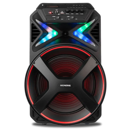 Caixa Amplificada Mondial 400W CM-400 Preto/Vermelho Bivolt Menor preço em Caixa Amplificada Mondial 400W CM-400 Preto/Vermelho Bivolt