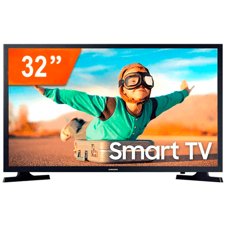Smart TV LED 32 Polegadas Samsung LH32BETBLGGXZD 2HDMI 1USB Preto Bivolt