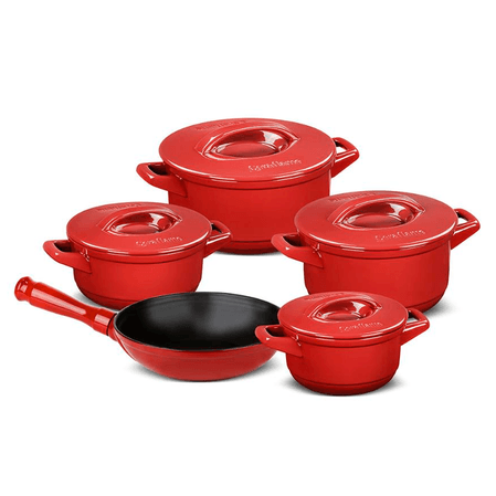 Produto Reembalado - Conjunto de Panelas Ceraflame Duo+ 5 peças Pomodoro Menor preço em Produto Reembalado - Conjunto de Panelas Ceraflame Duo+ 5 peças Pomodoro