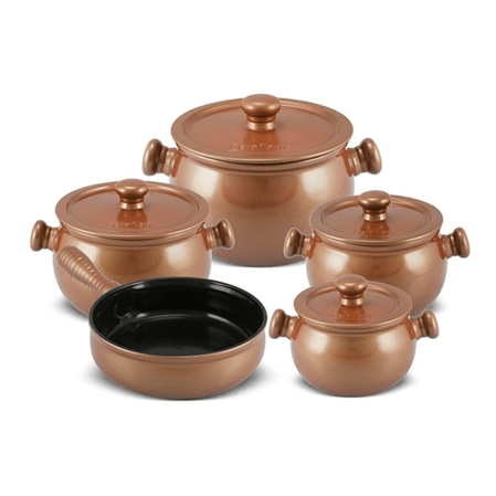 Produto Reembalado - Conjunto de Panelas Ceraflame Premiere+ 5 peças Cobre Menor preço em Produto Reembalado - Conjunto de Panelas Ceraflame Premiere+ 5 peças Cobre