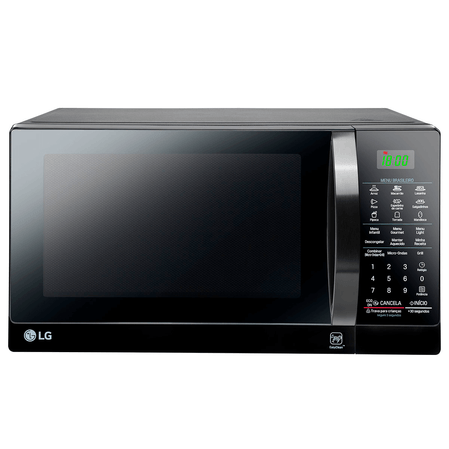 Reembalado Micro-Ondas LG 30L Grill MH7097AR Limpa Fácil Preto 110V Menor preço em Reembalado Micro-Ondas LG 30L Grill MH7097AR Limpa Fácil Preto 110V