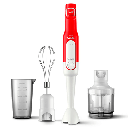 Reembalado Mixer Philips Walita ProMix Viva 400W RI2622/42 Vermelho 110V Menor preço em Reembalado Mixer Philips Walita ProMix Viva 400W RI2622/42 Vermelho 110V
